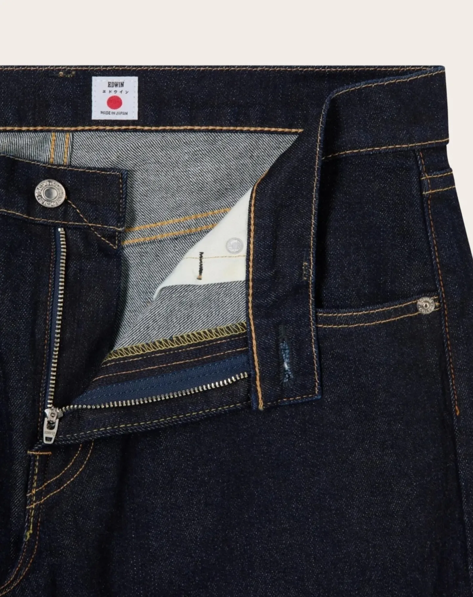 Edwin Pantalons, Jeans-Regular Tapered Jeans Bleu foncé