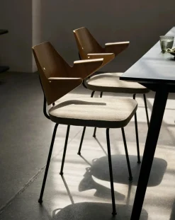 & Tradition Chaises, Tabourets-RFH RD7 chair, Robin Day Gris foncé