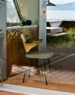 & Tradition Chaises, Tabourets-RFH RD7 chair, Robin Day Gris foncé