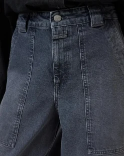 Closed Pantalons, Jeans-Rhannon barrel jeans in cotton Gris clair