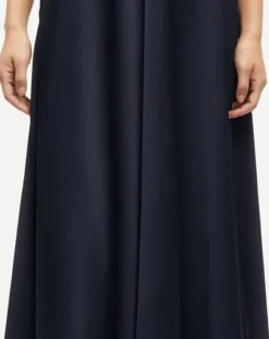 Samsoe Samsoe Robes, Jupes-Rheo satin maxi dress Bleu marine