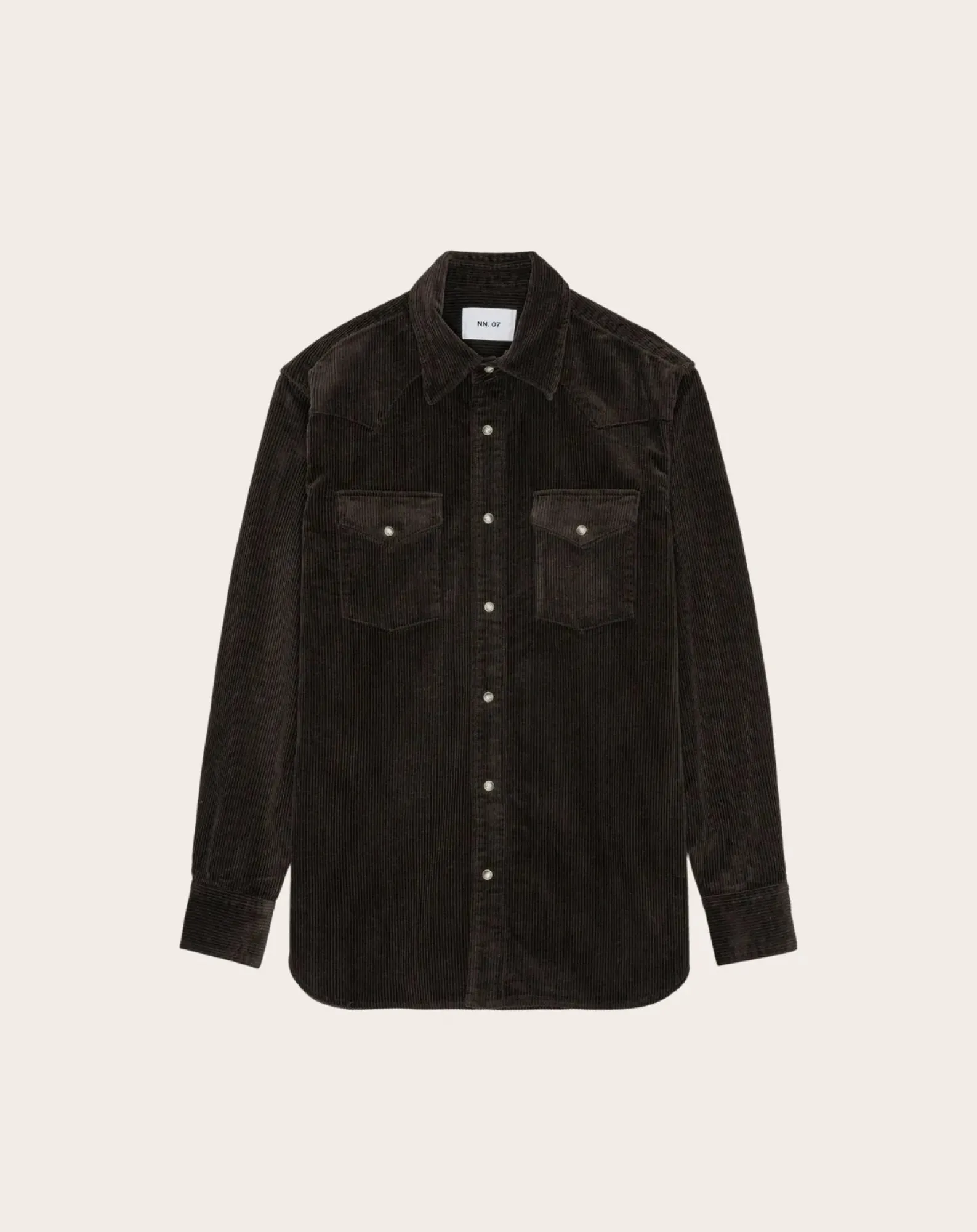 NN.07 Chemises-Ricky Cotton shirt Marron