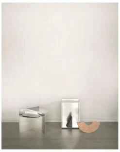 Frama Tables, Bureaux-Rivet Side Table Aluminium