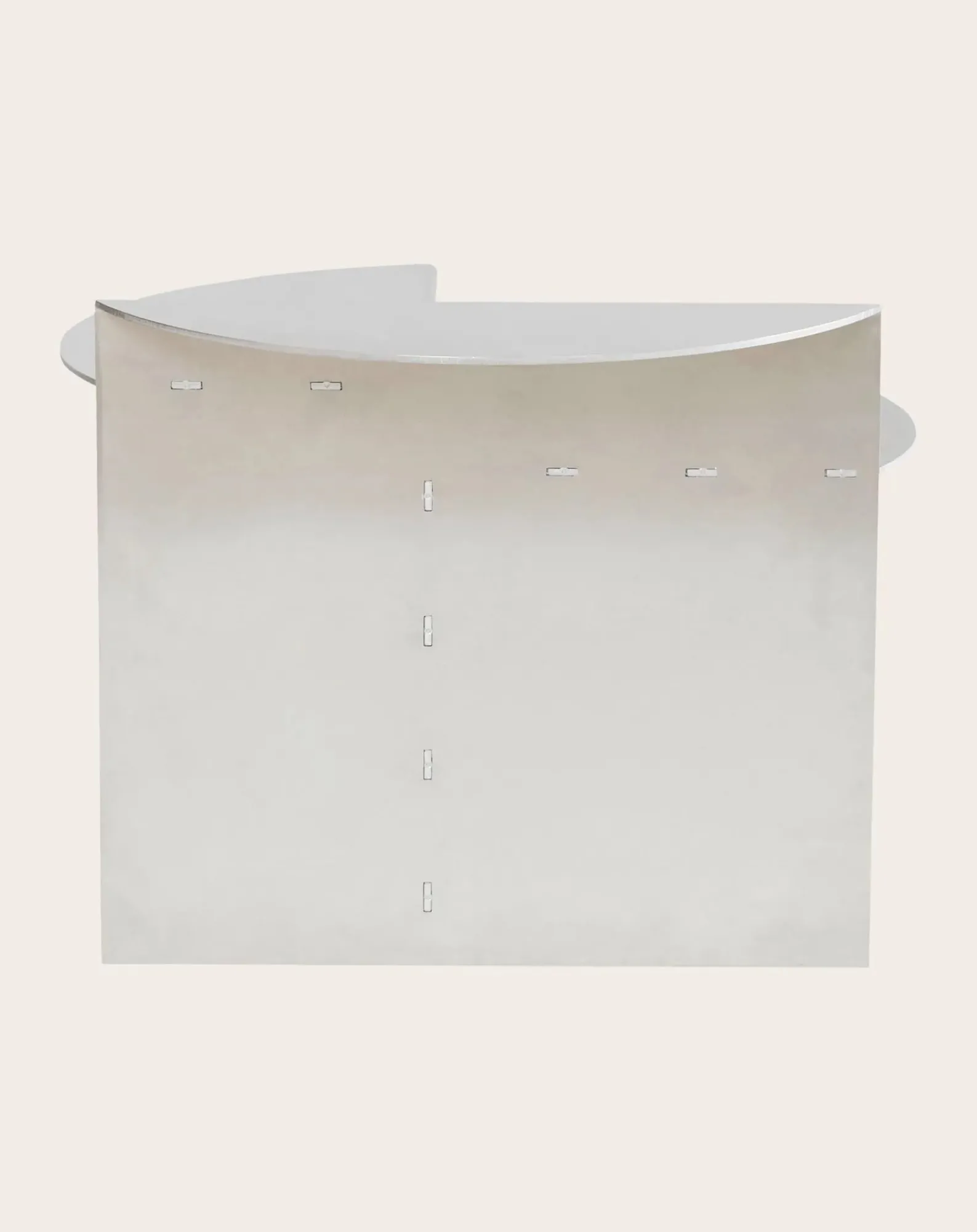 Frama Tables, Bureaux-Rivet Side Table Aluminium