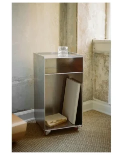 Frama Tables, Bureaux-Rivet Box Side Table Aluminium