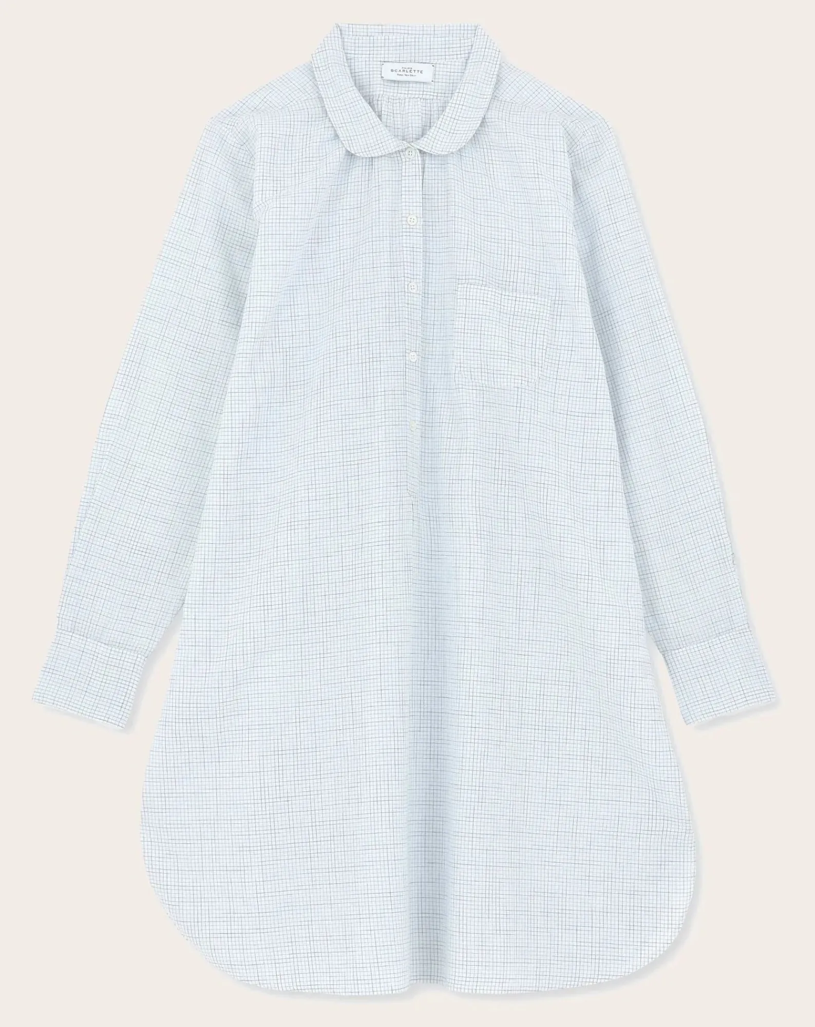 Scarlette Ateliers Lingerie, Chaussettes-Robe de Nuit Paul Bleu gris