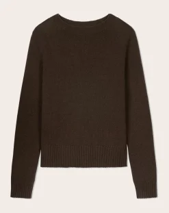 Bompard Pulls, Gilets-Round Neck Sweater 4 Threads Cashmere Chocolat