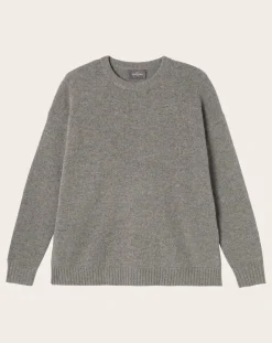 Bompard Pulls, Gilets-Round Neck Sweater Cashmere Gris