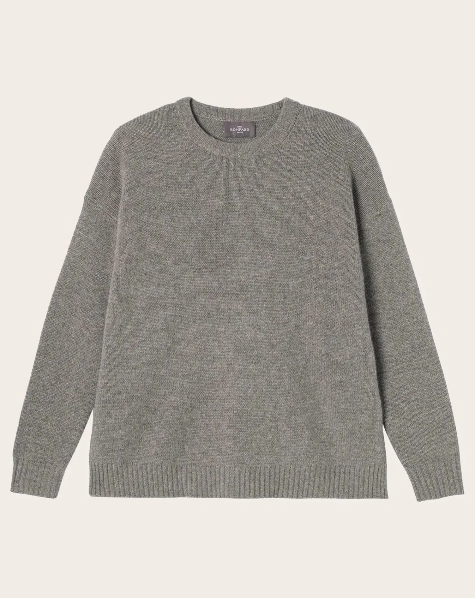 Bompard Pulls, Gilets-Round Neck Sweater Cashmere Gris