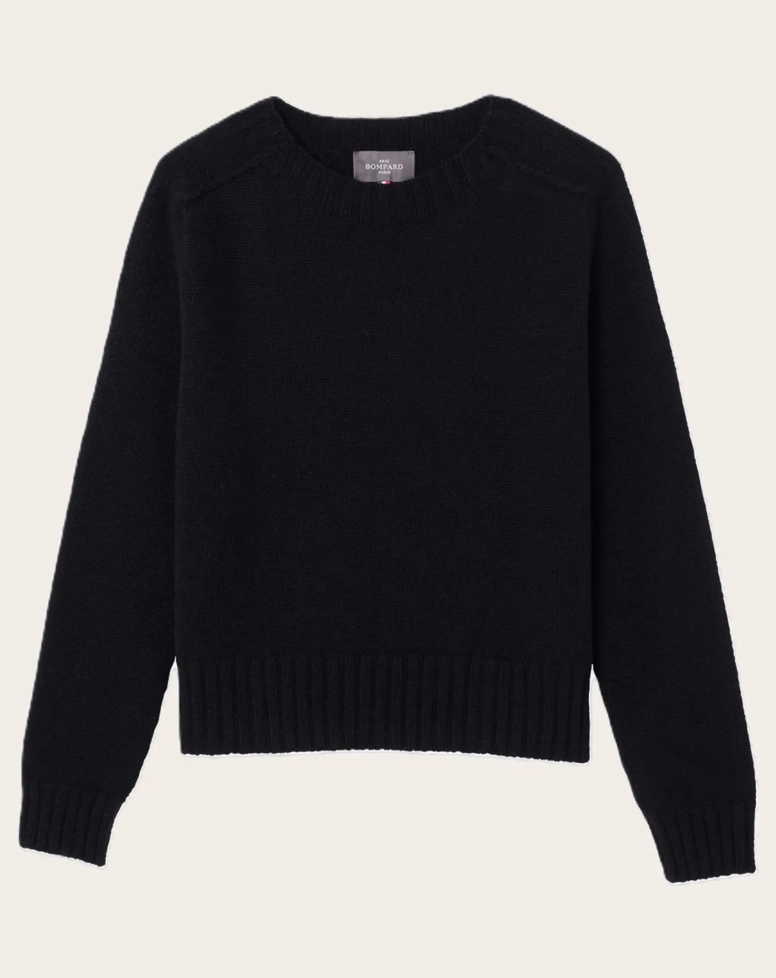 Bompard Pulls, Gilets-Round Neck Sweater Hammer Sleeve Cashmere Noir