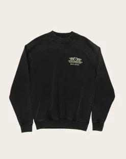 Goodies Sportive Sweats-Safari World Series round-neck sweatshirt in organic cotton Noir