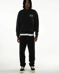 Goodies Sportive Sweats-Safari World Series round-neck sweatshirt in organic cotton Noir