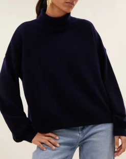 By Bar Pulls, Gilets-Samm Merino Wool Sweater Bleu nuit