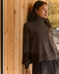 By Bar Pulls, Gilets-Samm Merino Wool Sweater Marron