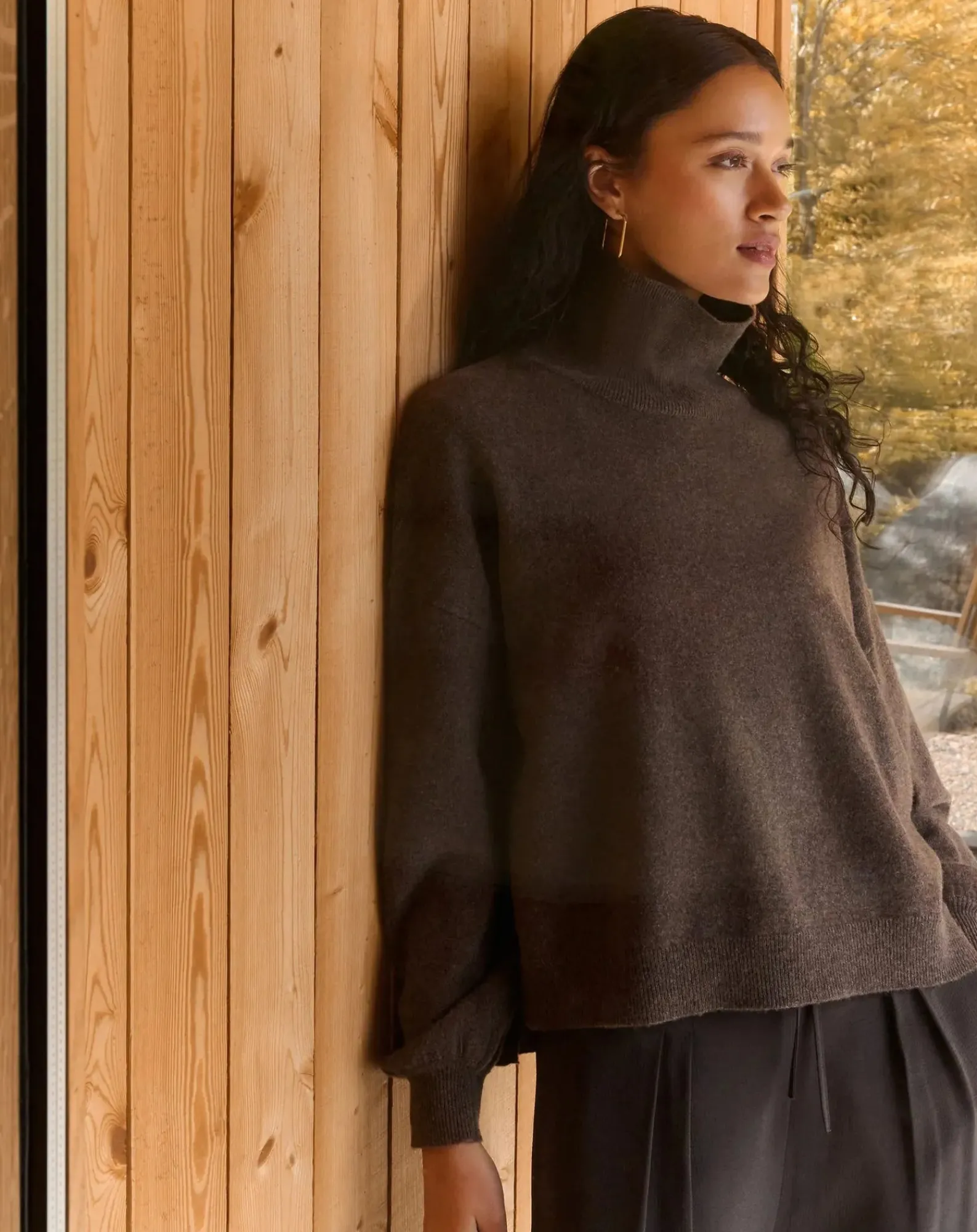 By Bar Pulls, Gilets-Samm Merino Wool Sweater Marron