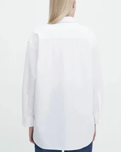 Filippa K Blouses, Chemises-Sammy shirt in cotton poplin Blanc