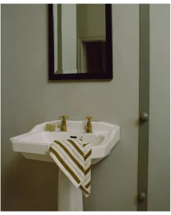 Baina Linge De Bain-San Luis Guest Towel Blanc/Écru