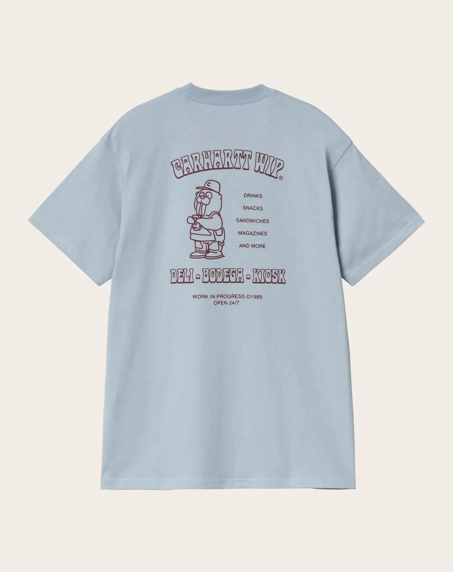 Carhartt WIP Tee-Shirts, Polos-Sandwish organic cotton T-shirt Bleu pâle