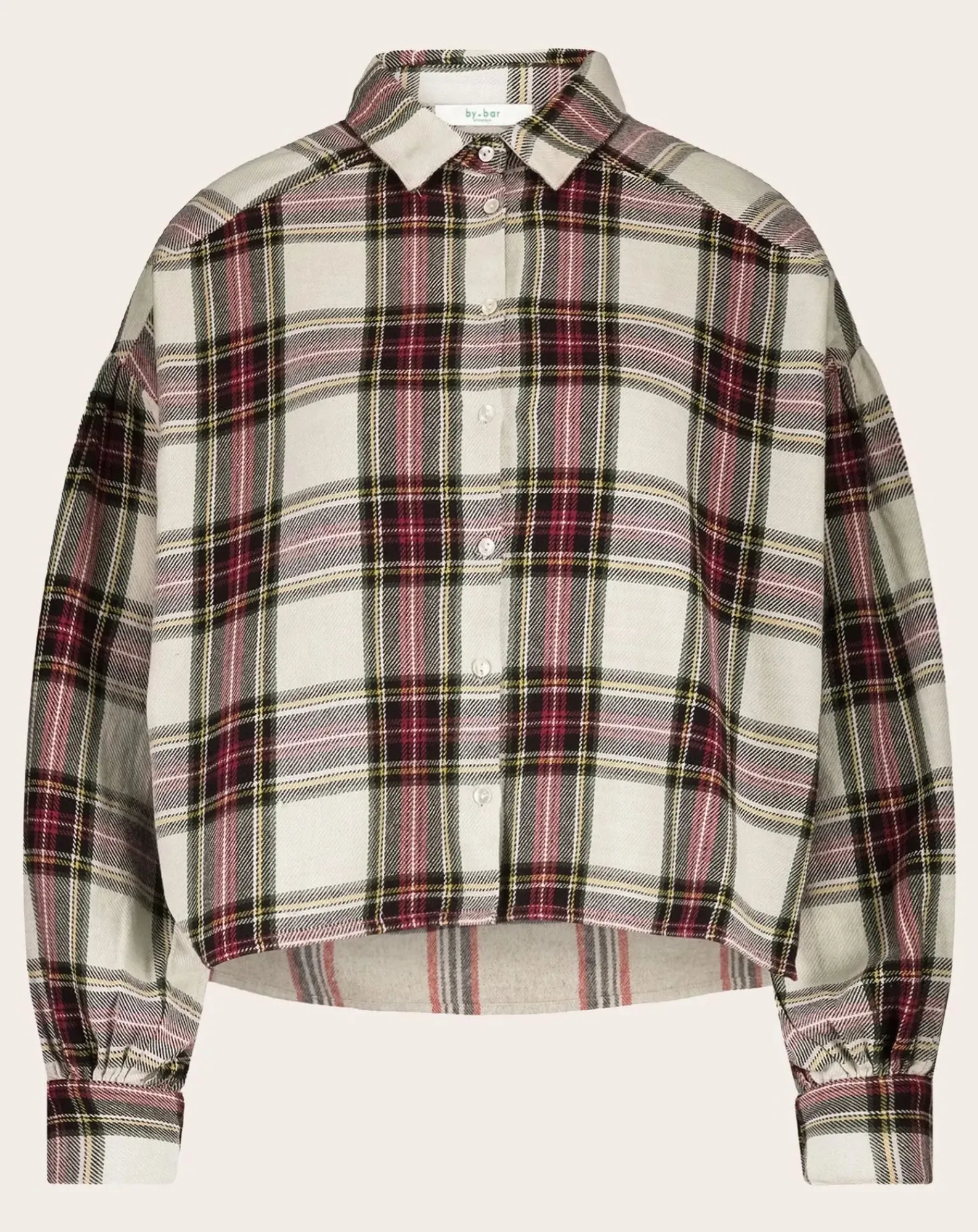 By Bar Blouses, Chemises-Sarah Carreaux Blouse Blanc