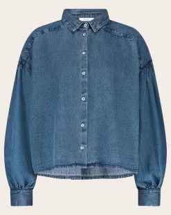 By Bar Blouses, Chemises-Sarah blouse Denim
