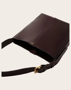 Soeur Sacs À Main-Saudade Mini Grained Leather Bag Marron