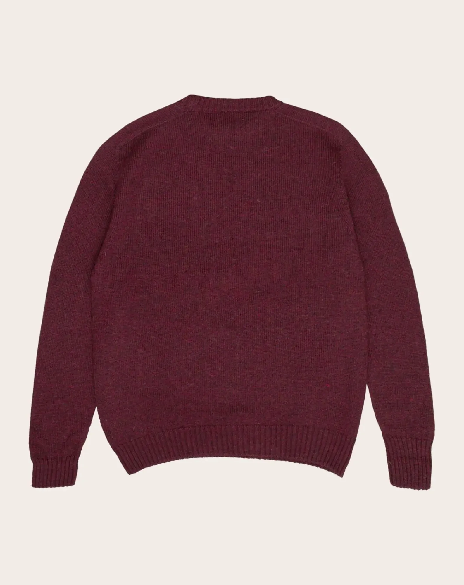 Origin Knitwear Pulls, Gilets-Seamless Crew sweater in lambswool Bordeaux