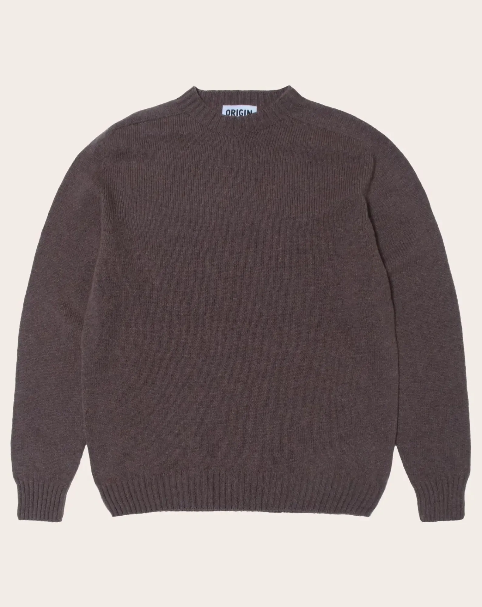 Origin Knitwear Pulls, Gilets-Seamless Wool Sweater Marron