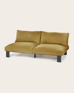 Serax Fauteuils, Canapés-2-Seater Linen Sofa Jaune moutarde