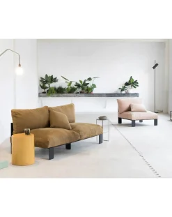 Serax Fauteuils, Canapés-2-Seater Linen Sofa Jaune moutarde