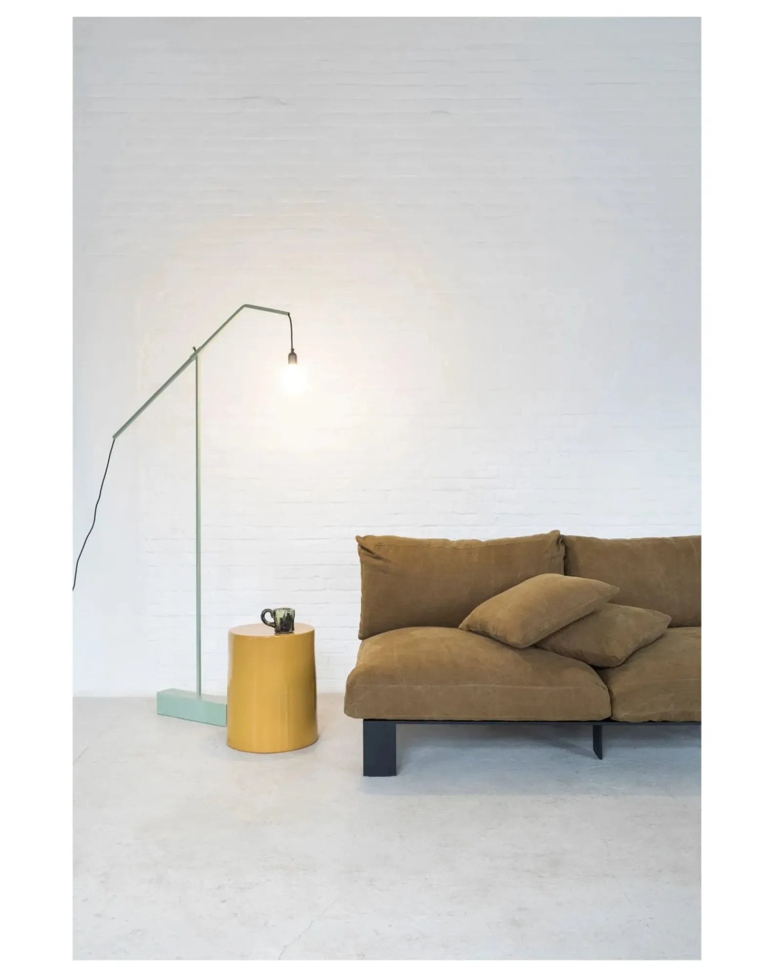 Serax Fauteuils, Canapés-2-Seater Linen Sofa Jaune moutarde