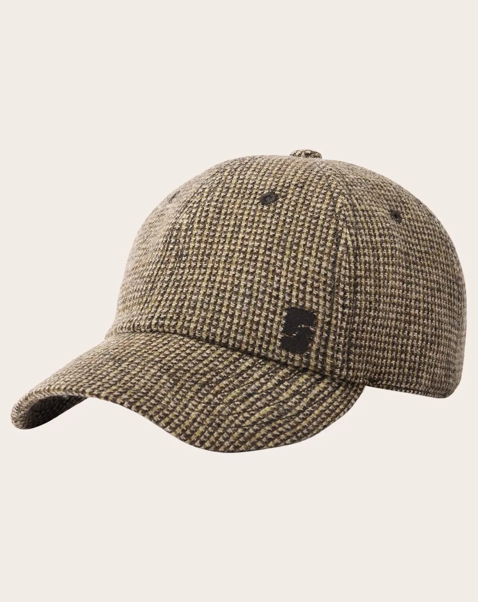 Soeur Bonnets, Cagoules, Gants-Serena cap Virgin wool checks Marron