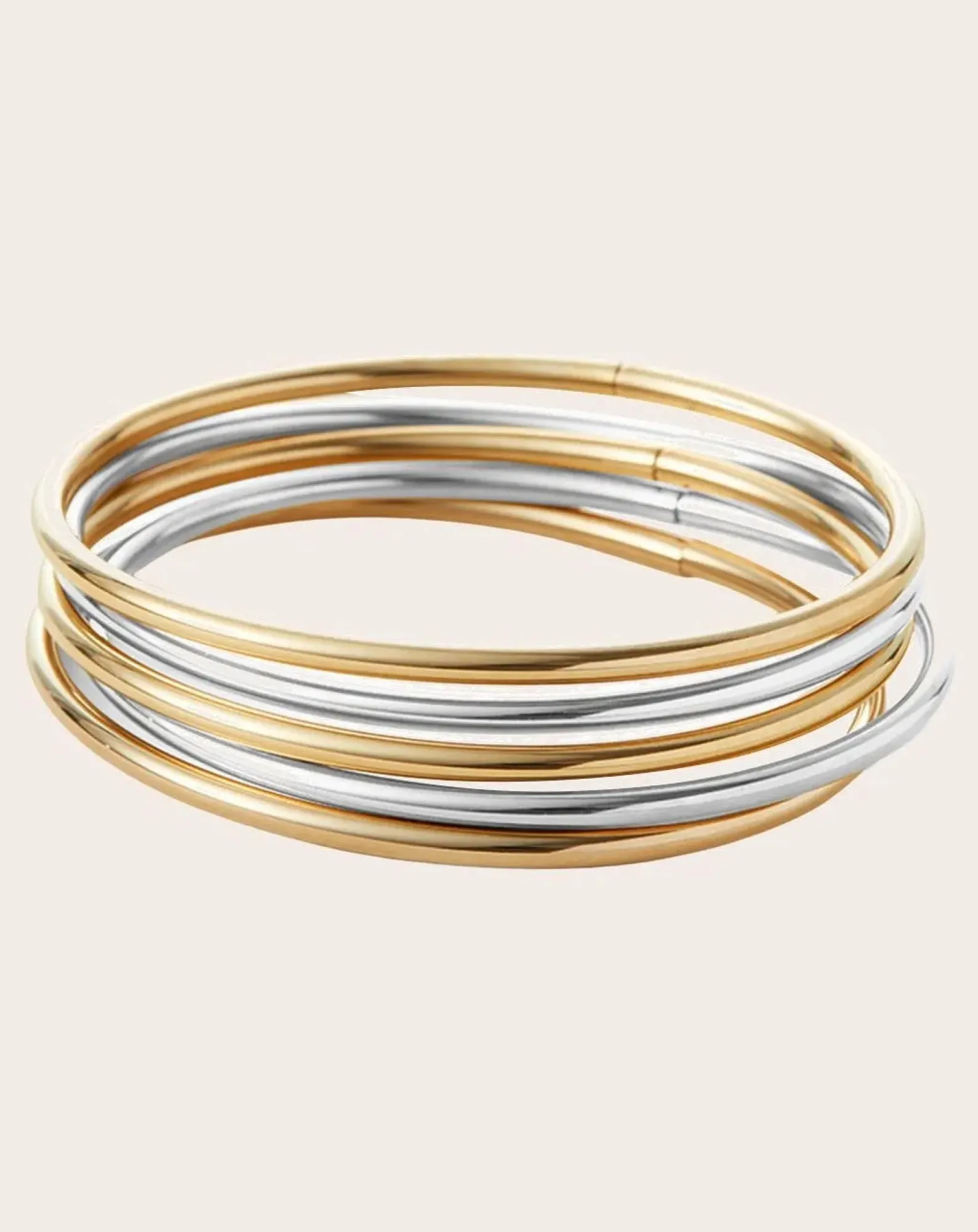 Jenny Bird Bracelets-Set of 5 Dane Wedding Band Bracelets Doré/Argenté