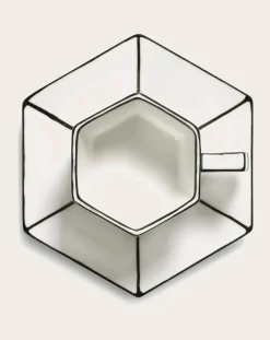 Serax Tasses, Théières-Set tasse expresso et soucoupe - Set de 2 Noir/Blanc