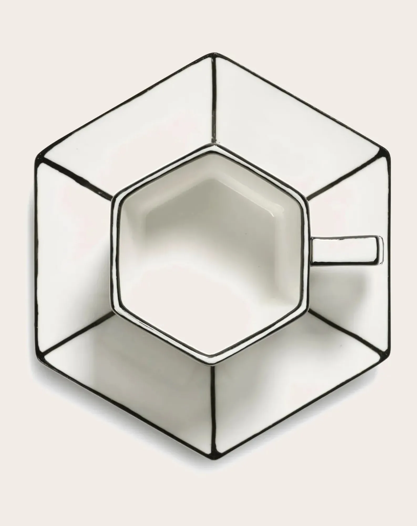 Serax Tasses, Théières-Set tasse expresso et soucoupe - Set de 2 Noir/Blanc