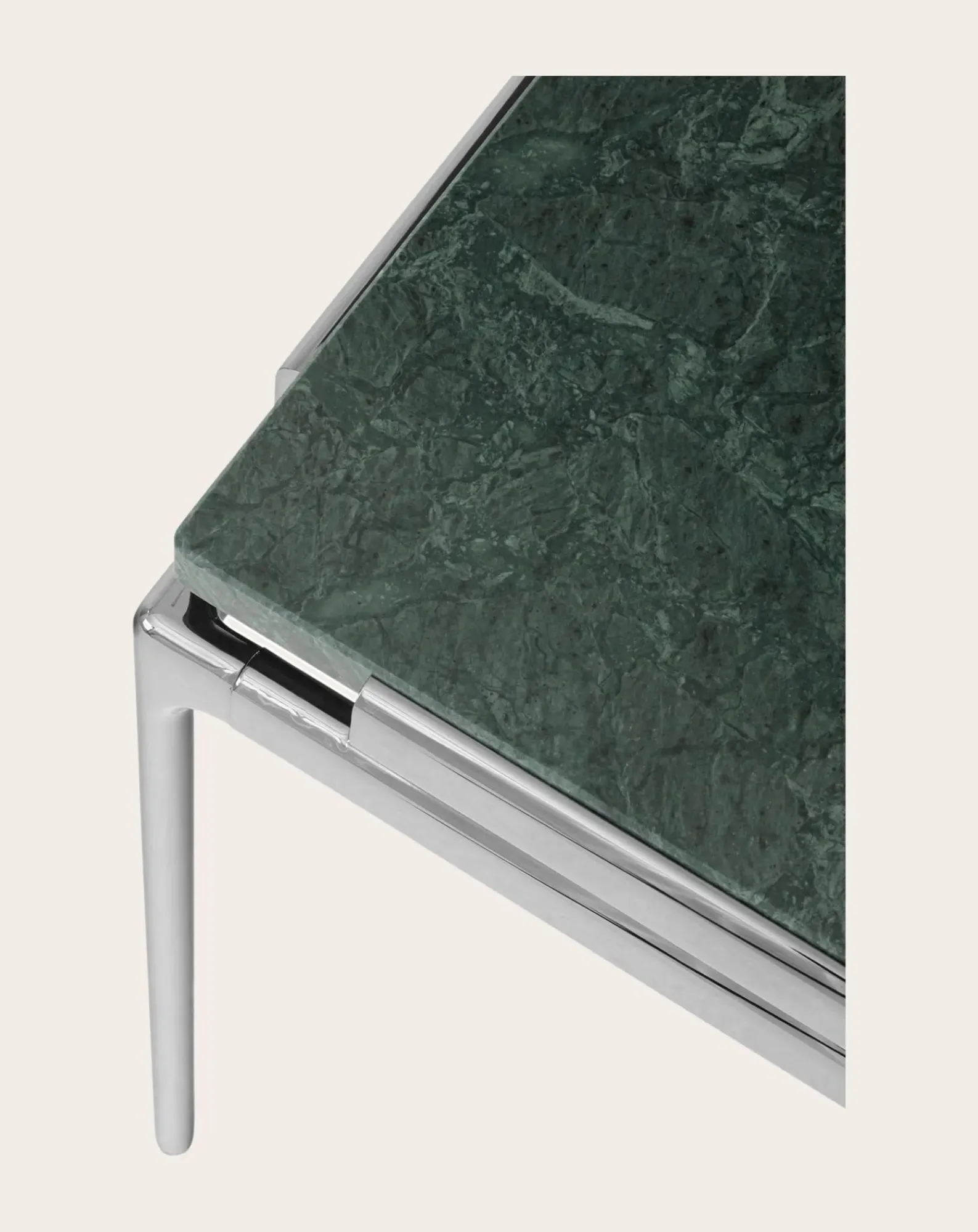 & Tradition Tables, Bureaux-Sett LN11 side table, Luca Nichetto Marbré vert