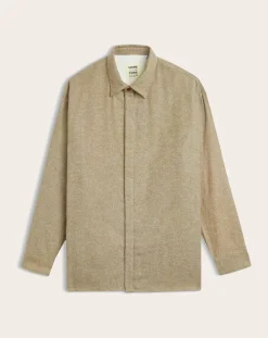 Homecore Tee-Shirts, Polos-Shadow Alaska organic cotton shirt Vert kaki