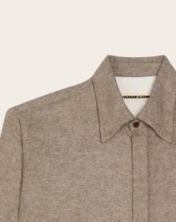 Homecore Chemises-Shadow Alaska shirt Khaki