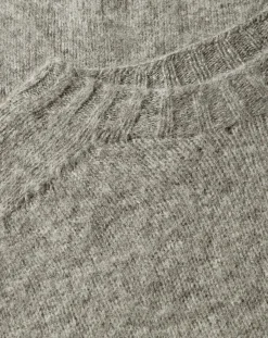 Sunspel Pulls, Gilets-Shetland Round Neck Sweater Gris