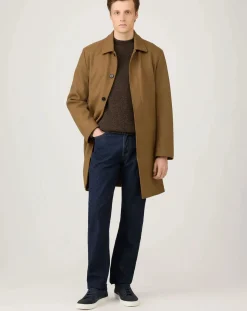 Sunspel Pulls, Gilets-Shetland Round Neck Sweater Marron