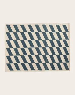 Hay Tapis-Shift Kelim carpet Bleu