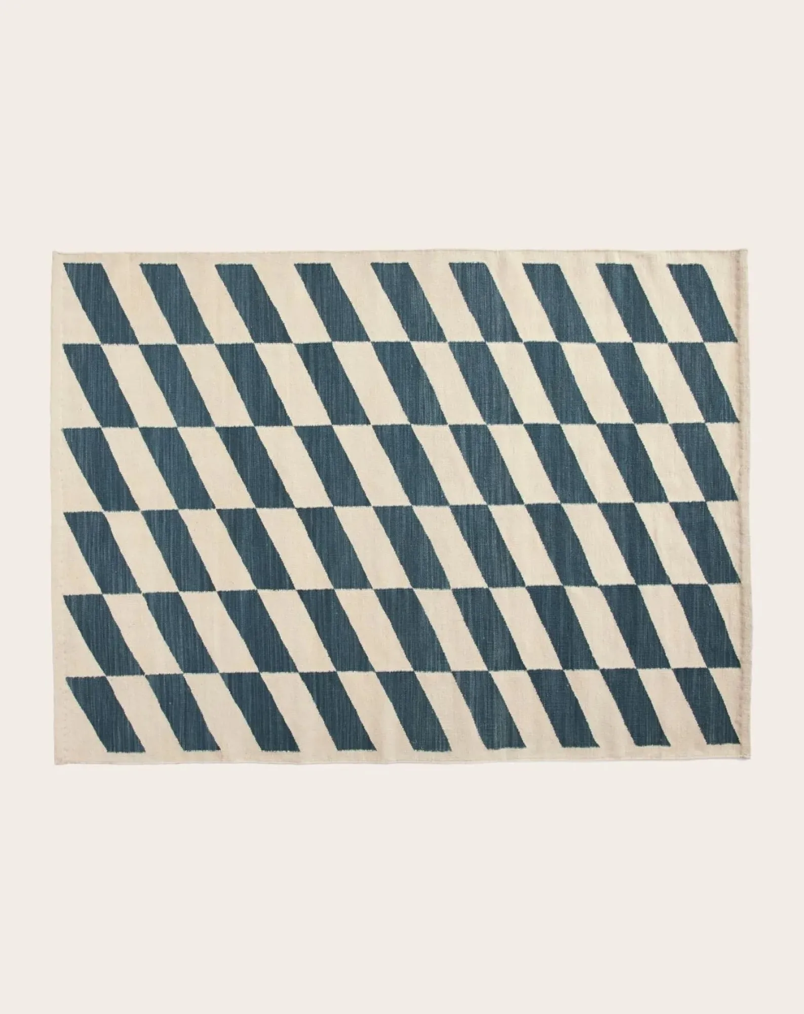 Hay Tapis-Shift Kelim carpet Bleu