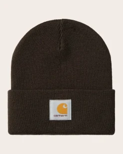 Carhartt WIP Bonnets, Casquettes-Short Watch bonnet Tabac