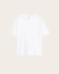 Filippa K Tee-Shirts, Tops-Short-sleeved cotton T-shirt Blanc