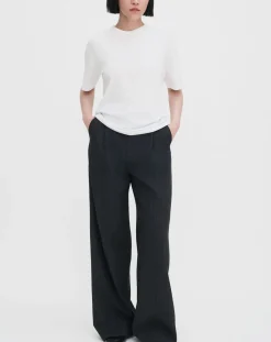Filippa K Tee-Shirts, Tops-Short-sleeved cotton T-shirt Blanc