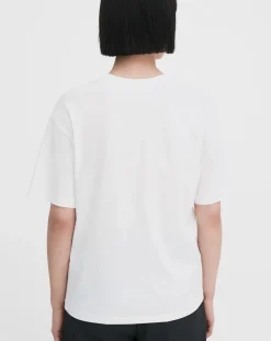 Filippa K Tee-Shirts, Tops-Short-sleeved cotton T-shirt Blanc