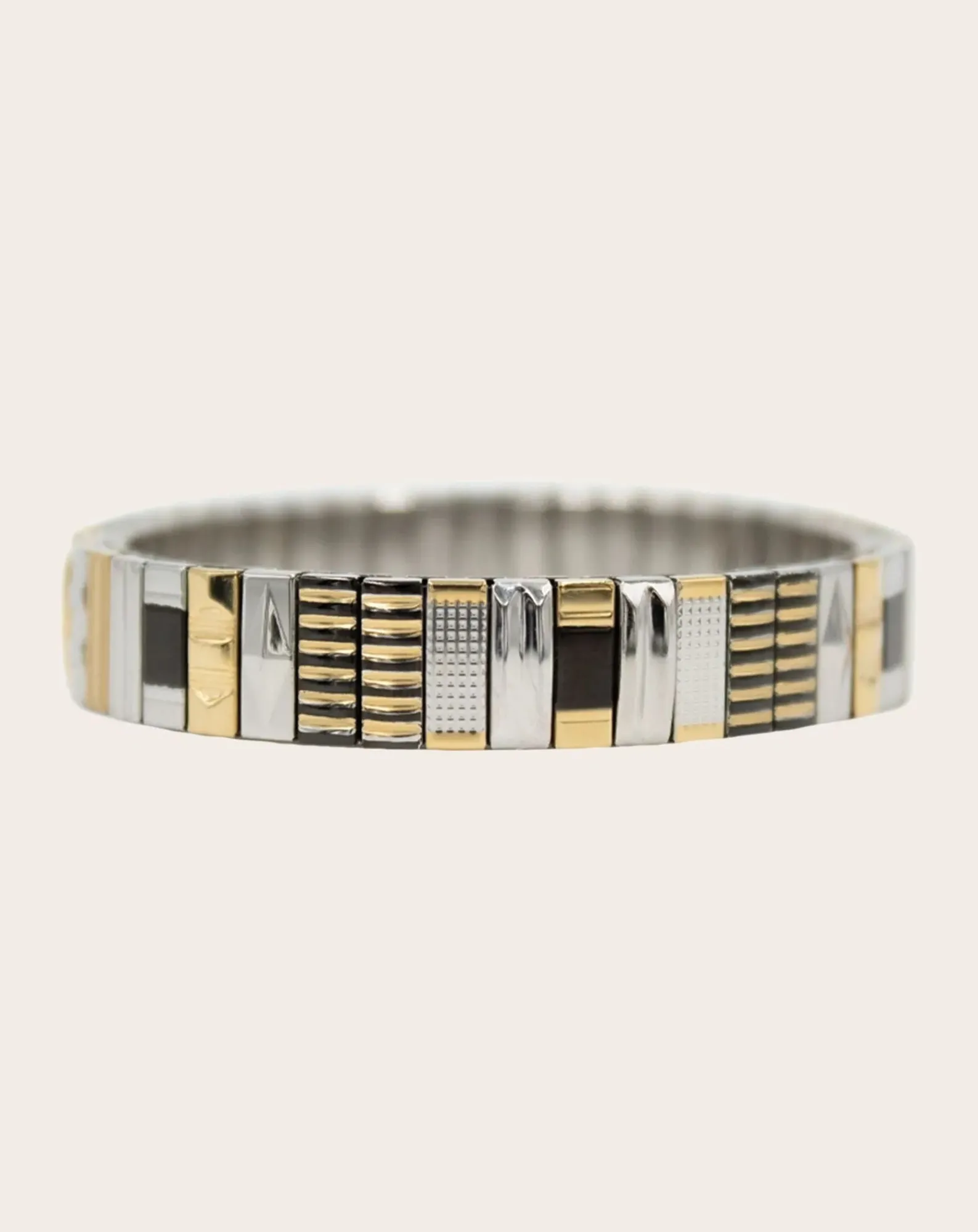 Sigal Bracelets-SIG 10 bracelet Noir/Doré/Argenté