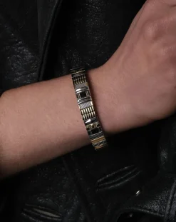 Sigal Bracelets-SIG 10 bracelet Noir/Doré/Argenté