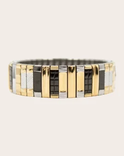 Sigal Bracelets-SIG 14 bracelet Noir/Doré/Argenté