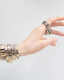 Sigal Bracelets-SIG 14 bracelet Noir/Doré/Argenté