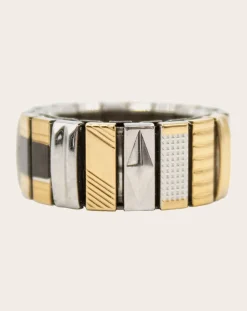 Sigal Bagues-SIG 10 ring Noir/Doré/Argenté